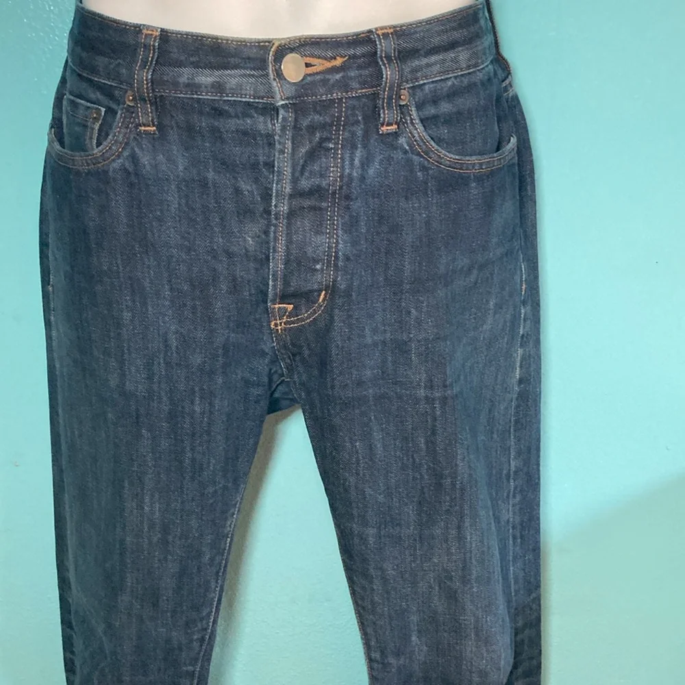 Outerknown Ambassador S.E.A Mens Jeans 31 X 32 Organic Cotton Slim Dark Denim